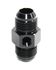 BLACK AN10 Male to 10AN Male Straight Flare Fitting w/1/8" NPT Gauge Port