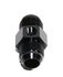 BLACK AN10 Male to 10AN Male Straight Flare Fitting w/1/8" NPT Gauge Port