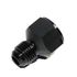 BLACK AN8 Female to 6AN AN-6 Male Straight Flare Swivel Fitting Adapter