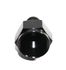 BLACK AN10 Female to 6AN AN-6 Male Straight Flare Swivel Fitting Adapter