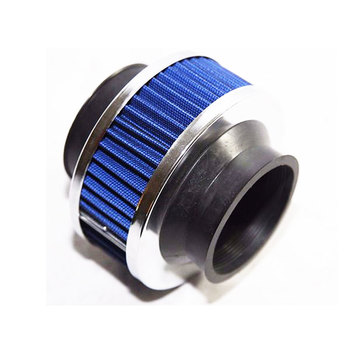 BLUE 2.5" Mesh Bypass Valve Pipe Turbo/Cold Cool Air Intake Filter 