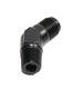 BLACK AN6 6-AN Male to 1/4 quot;NPT Male 45 Degree Flare Fitting Adapter