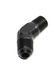 BLACK AN6 6-AN Male to 1/4"NPT Male 45 Degree Flare Fitting Adapter