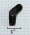 BLACK AN6 6-AN Male to 1/4"NPT Male 45 Degree Flare Fitting Adapter