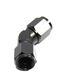 BLACK AN6 Female to 6AN AN-6 Female 45 Degree Flare Swivel Fitting Adapter