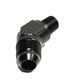 BLACK AN8 8-AN Male to 1/4 quot;NPT Male 45 Degree Flare Fitting Adapter