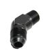 BLACK AN8 8-AN Male to 3/8 quot;NPT Male 45 Degree Flare Fitting Adapter