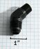 BLACK AN8 8-AN Male to 3/8"NPT Male 45 Degree Flare Fitting Adapter