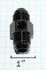 BLACK AN8 Male to 8AN Male Straight Flare Fitting Adpater w/1/8" NPT Gauge Port