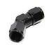 BLACK AN8 Female to 8AN AN-8 Female 45 Degree Flare Swivel Fitting Adapter
