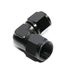BLACK AN8 Female to 8AN AN-8 Female 90 Degree Flare Swivel Fitting Adapter