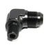 BLACK AN8 8-AN Male to 1/4"NPT Male 90 Degree Flare Fitting Adapter
