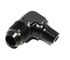 BLACK AN8 8-AN Male to 1/4"NPT Male 90 Degree Flare Fitting Adapter