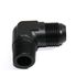 BLACK AN10 10-AN Male to 1/2"NPT Male 90 Degree Flare Fitting Adapter