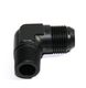BLACK AN10 10-AN Male to 1/2 quot;NPT Male 90 Degree Flare Fitting Adapter