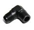 BLACK AN10 10-AN Male to 1/2"NPT Male 90 Degree Flare Fitting Adapter