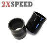 two Silicone reducer hose 2.5 quot;-2.25 quot; straight  2 1/2 to 2 1/4 COUPLER black