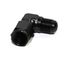 BLACK AN6 Female to 6AN AN-6 Male 90 Degree Flare Swivel Fitting Adapter