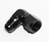 BLACK AN8 Female to 8AN AN-8 Male 90 Degree Flare Swivel Fitting Adapter
