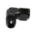 BLACK AN10 Female to 10AN AN-10 Male 90 Degree Flare Swivel Fitting Adapter