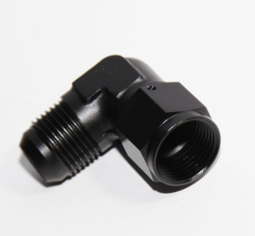 45 Degree Adapter 10 AN to 1/2 NPT Fitting Black 10an
