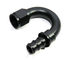 BLACK AN12 12AN AN-12 180 Degree Push On/ Push Lock Hose End Fitting Adapter