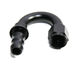 BLACK AN10 10AN AN-10 180 Degree Push On/ Push Lock Hose End Fitting Adapter