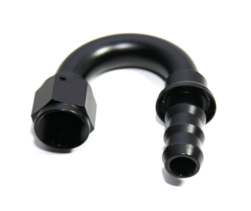 10 AN 10 AN 180 Degree Push-Lock Hose End Fittings Adapter