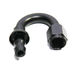 BLACK AN6 6AN AN-6 180 Degree Push On/ Push Lock Hose End Fitting Adapter