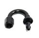 BLACK AN4 4AN AN-4 180 Degree Push On/ Push Lock Hose End Fitting Adapter