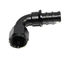 BLACK AN12 12AN AN-12 90 Degree Push On/ Push Lock Hose End Fitting Adapter