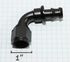 BLACK AN8 8AN AN-8 90 Degree Push On/ Push Lock Hose End Fitting Adapter