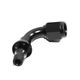 BLACK AN6 6AN AN-6 90 Degree Push On/ Push Lock Hose End Fitting Adapter