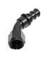 BLACK AN12 12AN AN-12 45 Degree Push On/ Push Lock Hose End Fitting Adapter
