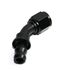 BLACK AN8 8AN AN-8 45 Degree Push On/ Push Lock Hose End Fitting Adapter