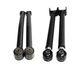 Black 4pc Front+Rear Upper Adj. Control Arm for 2007-2018 Jeep Wrangler 4WD/2WD