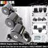 EMUSA Billet Engine 3 Hole Motor Mount Kit fit 94-01 Acura Integra BLACK