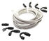 12FT AN6 SS Braided Line+8PCS AN6 BLACK Swivel PTFE Hose End Fitting COMBO