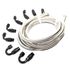 12FT AN6 SS Braided Line+8PCS AN6 BLACK Swivel PTFE Hose End Fitting COMBO