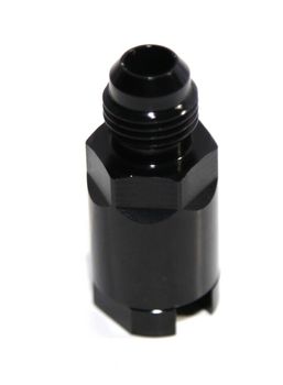 Black AN6 -6AN Male EFI Fitting Adapter to 1/4" Quick Disconnect Push Hard Line