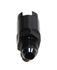 Black AN6 -6AN Male EFI Fitting Adapter to 1/4" Quick Disconnect Push Hard Line