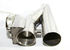 Universal 2.5"Exhaust System Builder X-Pipe Tubing Kit w/2 Electric Cutout Valve
