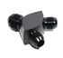 3-Way Y-Block Fitting Adapter AN12 12-AN Male to 2X AN10 10-AN Male BLACK