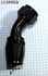 (one) Black AN-16 AN16 45° Deg Swivel Fuel Oil Gas Line Hose End Fitting Adapter