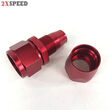 (One) 16AN AN16 Straight Swivel Oil/Fuel/Gas Line Hose End Fitting Adapter Red