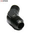 (one) 45 Degree AN10 10AN Male to 1/2NPT Male Fuel Oil Gas Line Fitting Adapter