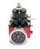 Black/Red ADJ. Fuel Pressure Regulator Kit 100psi Gauge AN6 Fitting+Fuel Line