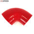 For elbow Silicone hose 90 degree 3.5" to 3" Reducer Coupler Intercooler Red