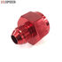 Red AN8 8AN Male to AN-10 Female Straight Swivel Fuel Oil Gas Line Fitting