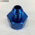 Blue AN8 8AN Male to AN-10 Female Straight Swivel Fuel Oil Gas Line Fitting